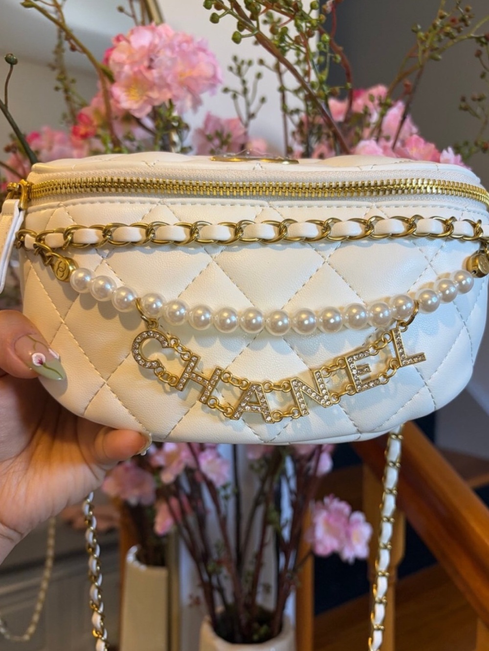 Quilted VIP Belt Bag Style Crossbody w/ Fixed Strap – Limited Beauty Promo Piece